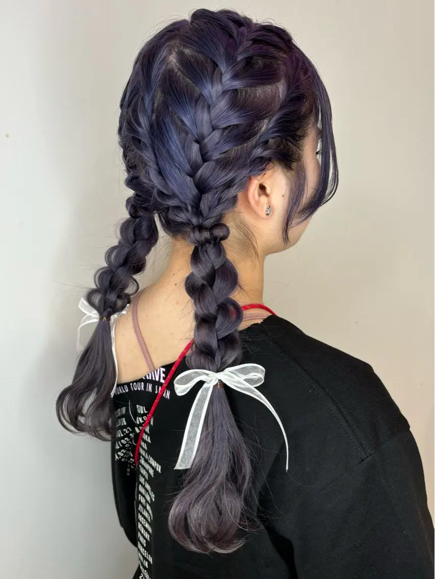 ロング ヘアアレンジ 韓国風ヘア 後藤 瑠菜のヘアスタイル