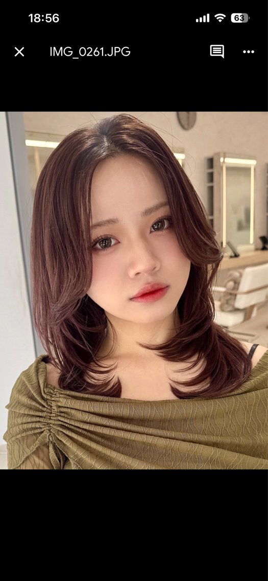 セミロング 🫧透明感 × 艶髪カラー🫧このかのヘアスタイル