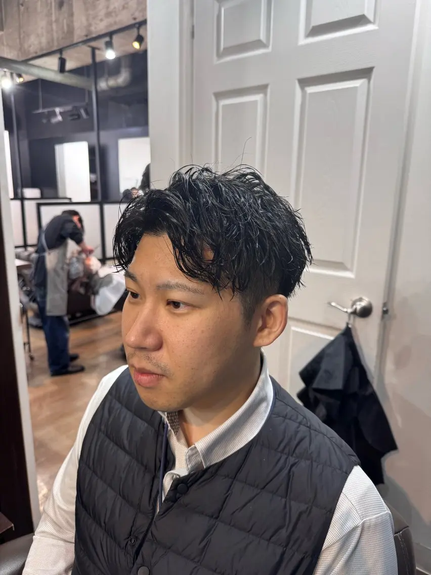 ショート パーマ 【メンズ専用サロン】 💈小林遥希💈のヘアスタイル