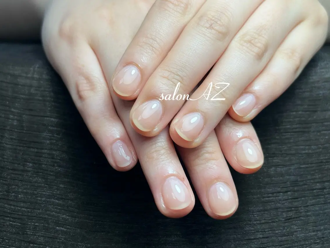 ネイル アートネイル 長さ出し フットネイル フレンチネイル ジェルネイル salon AZのネイルデザイン
