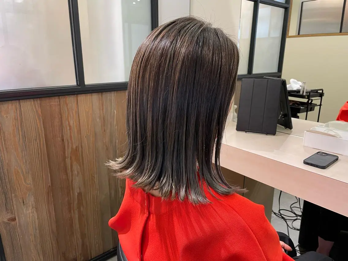 ミディアム カラー ヘアカラー Laf かおりのマツエク・マツパデザイン