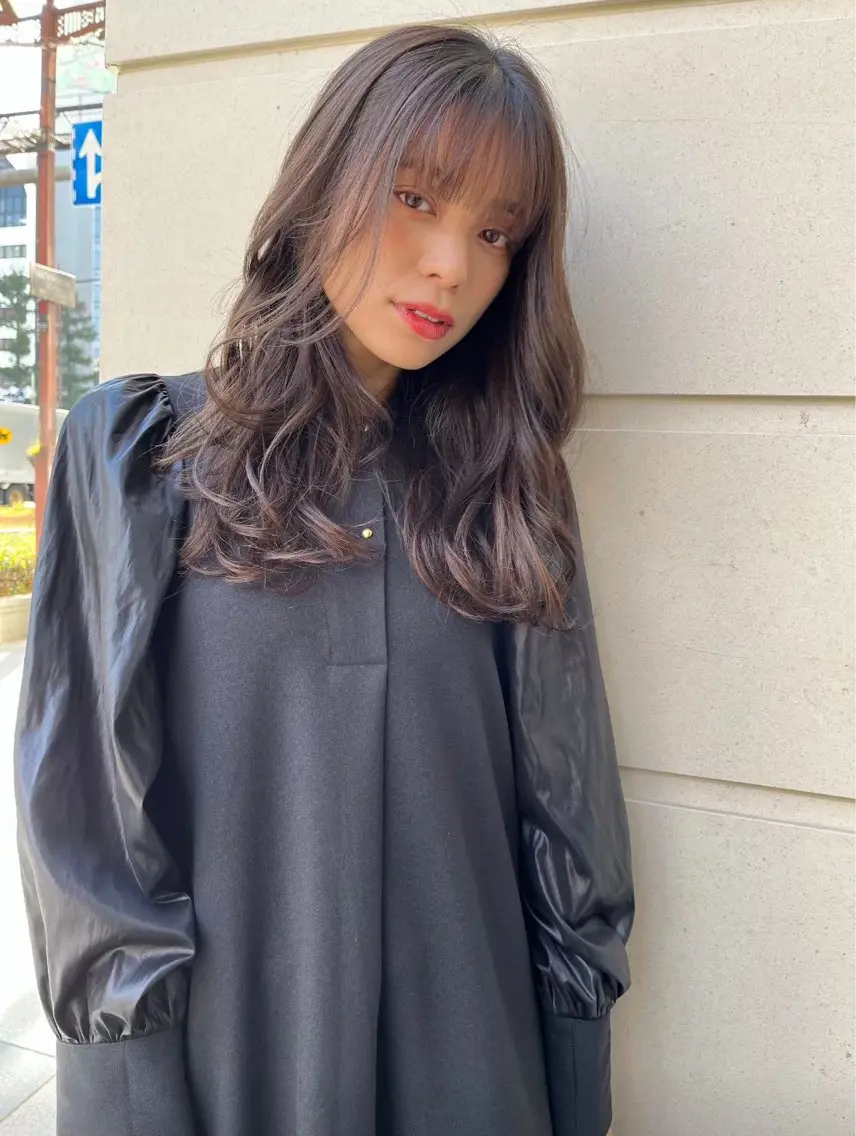 ロング カラー ヘアカラー 小林蒼太 梅田モデル募集のヘアスタイル
