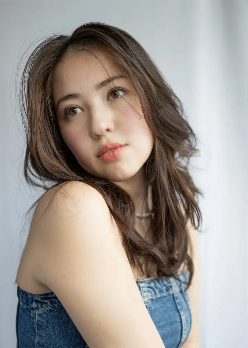 セミロング レイヤーカット 🫧レイヤー/透明感 カラー/Ryukaのヘアスタイル