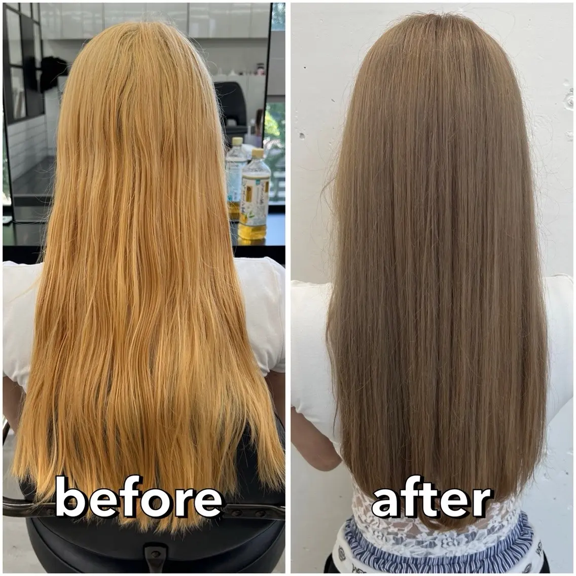 ロング カラー ベージュカラー ブリーチ 透明感カラー ハイトーンカラー ミルクティーベージュ ヘアカラー 🌷︎あすか🌷 JILLSTUDIOのヘアスタイル