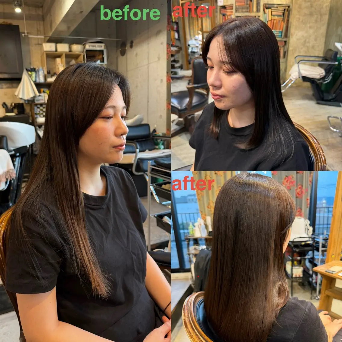 ミディアム カラー ヘアアレンジ ブラウンカラー ナチュラルブラウン カット ヘアカラー トリートメント 🍀Ryosuke 🍀のヘアスタイル