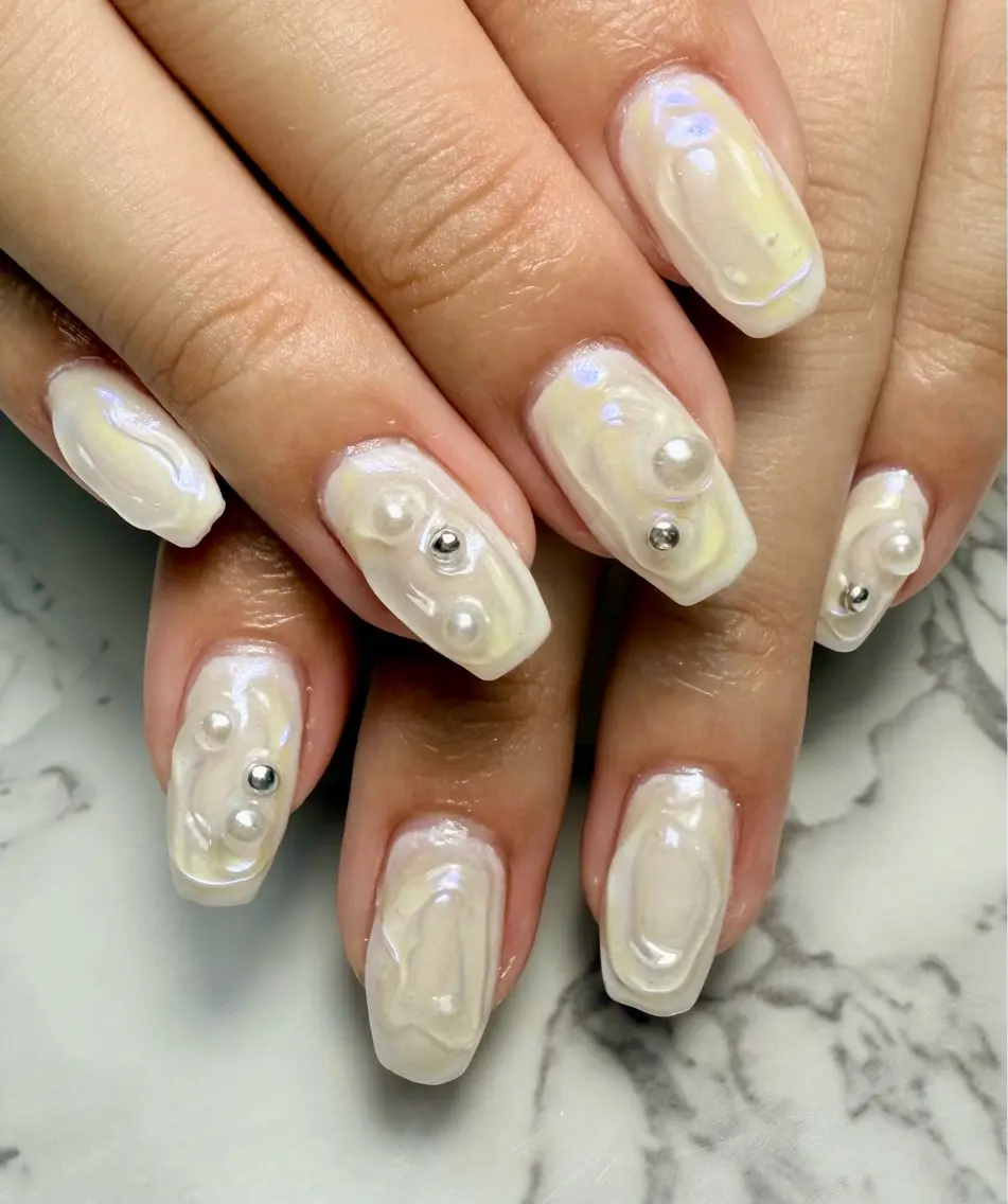 ネイル アニマル柄 アートネイル チークネイル フレンチネイル 氷ネイル・うるうるネイル Mai’s nailのネイルデザイン