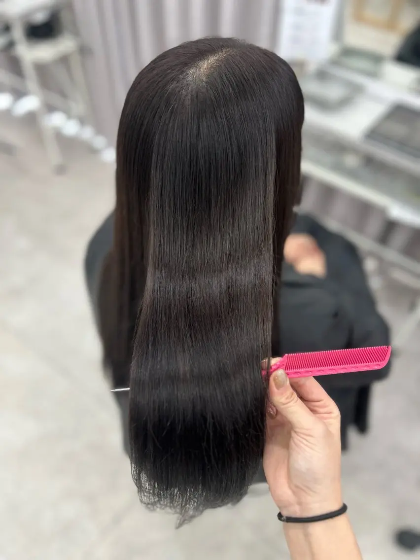 セミロング カラー 透明感カラー イルミナカラー トリートメント 髪質改善/縮毛矯正 🫧RISA🎀のヘアスタイル