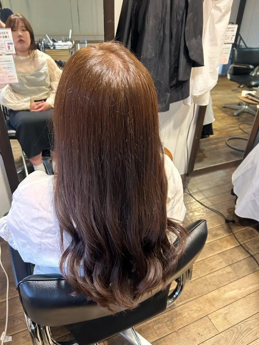 カラー ベージュカラー 透明感カラー 福井 愛瑠のヘアスタイル