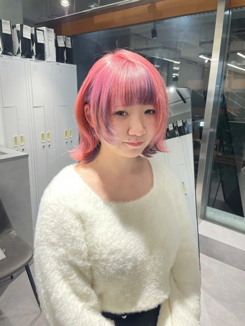 ショート カラー 渡辺春衣 ☆カットモデル募集のヘアスタイル