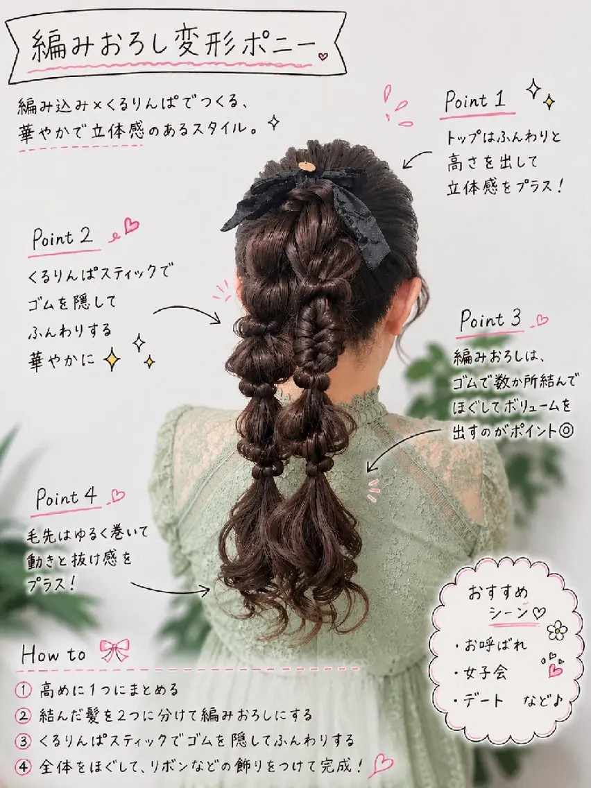 ロング ヘアアレンジ ヘアセット 渥美 寿美翔のヘアスタイル