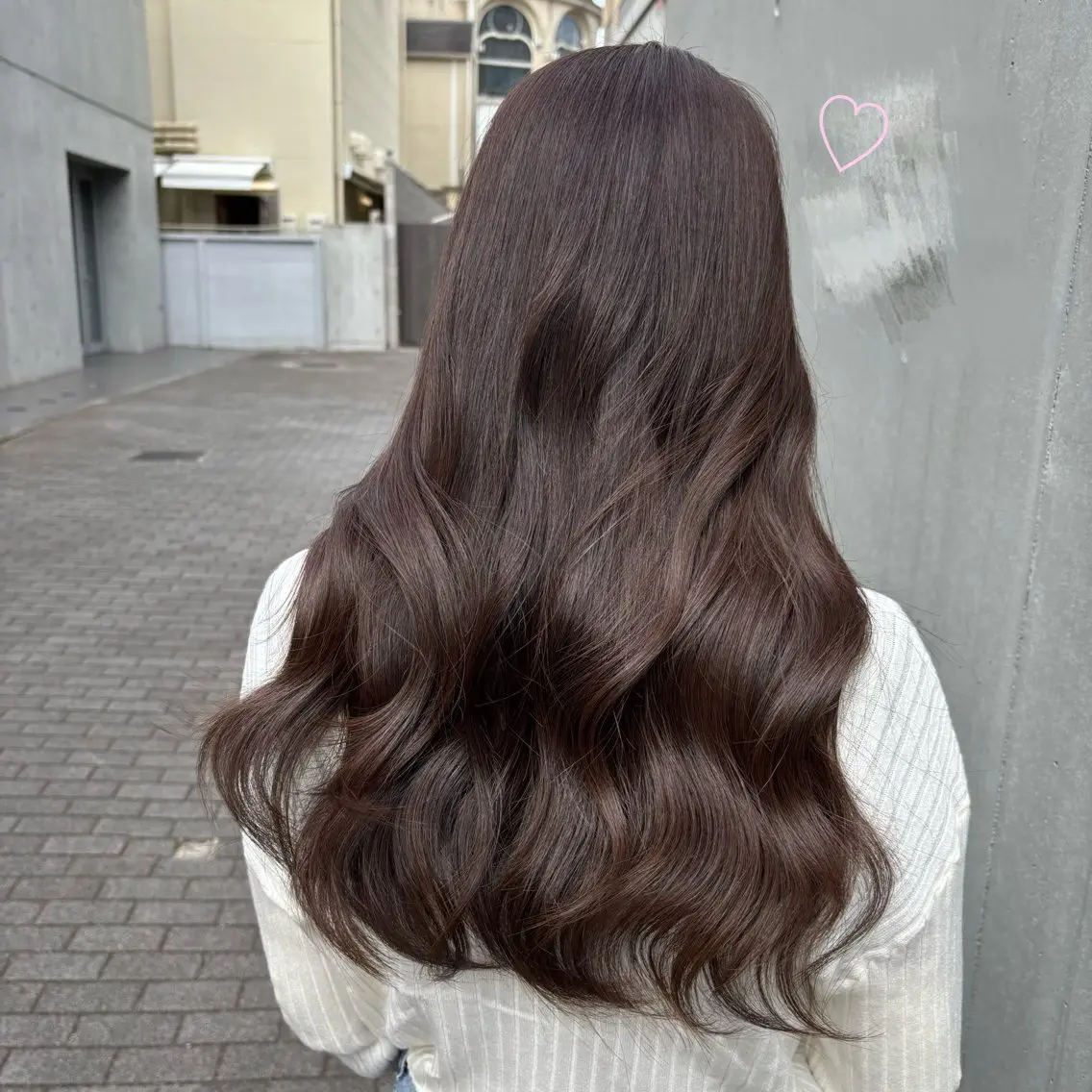 ロング カラー ブラウンカラー チョコレートブラウン 髪質改善♡ 保坂汐音のヘアスタイル