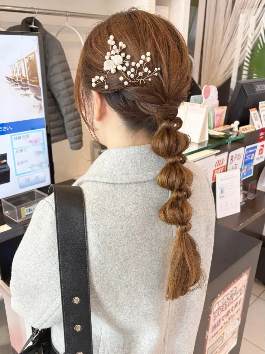 ロング ヘアアレンジ ヘアセット アレンジ＆ショート 💙YUKINOのヘアスタイル