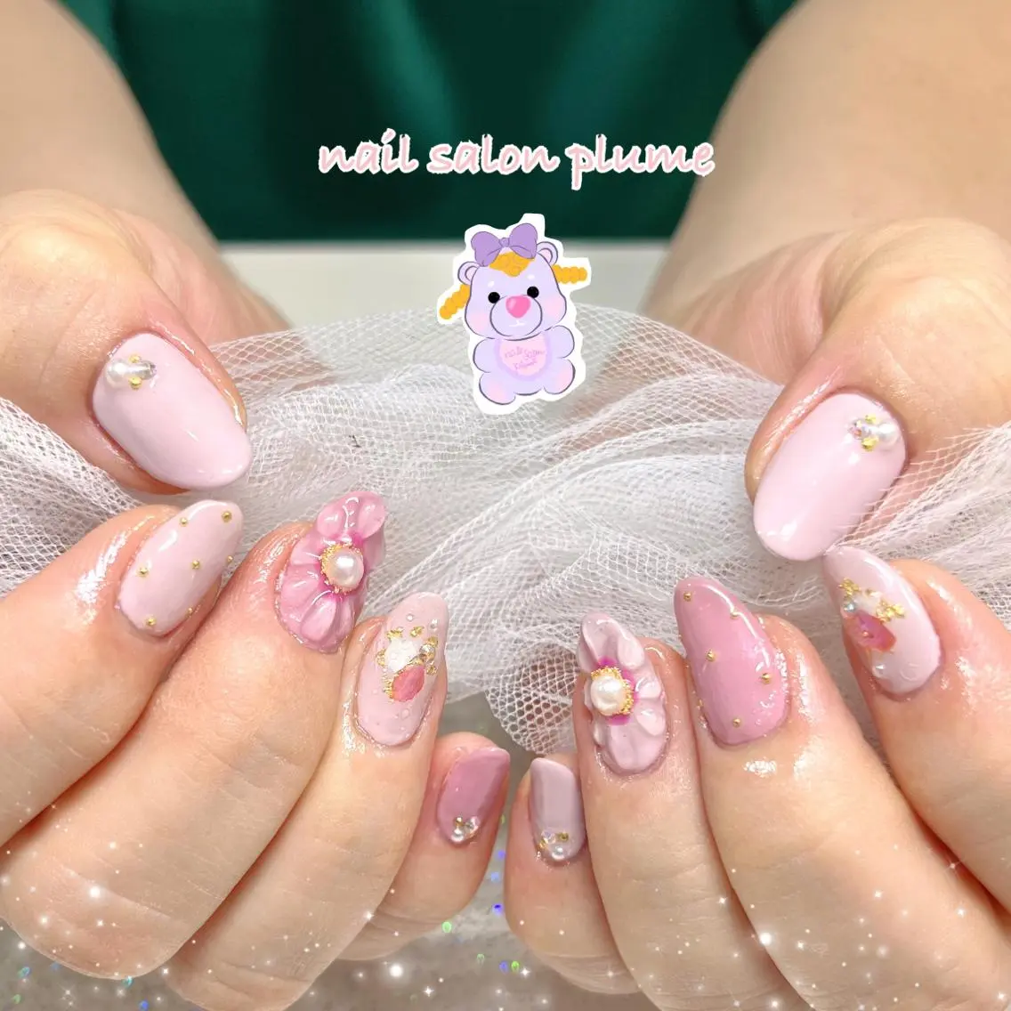 ネイル ハンドネイル plume nail ☆韓国ネイルのネイルデザイン