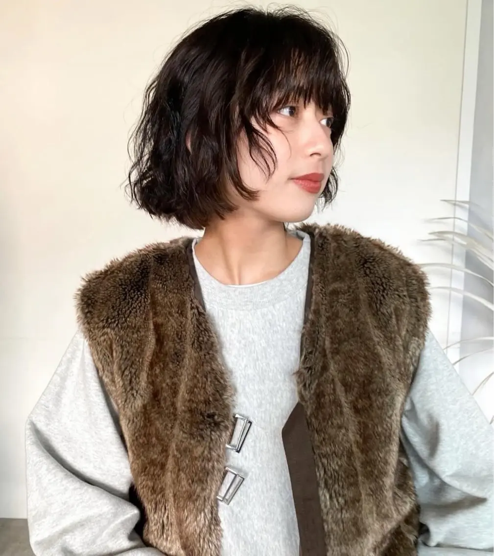 ミディアム パーマ 🌸メンズカット 特化⭐️のヘアスタイル