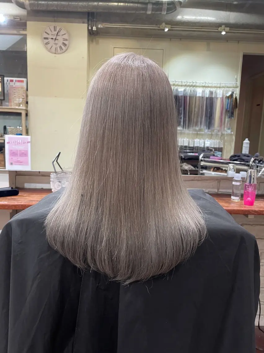 セミロング カラー 🦋韓国hair🦋 エクステ店長sakiのヘアスタイル