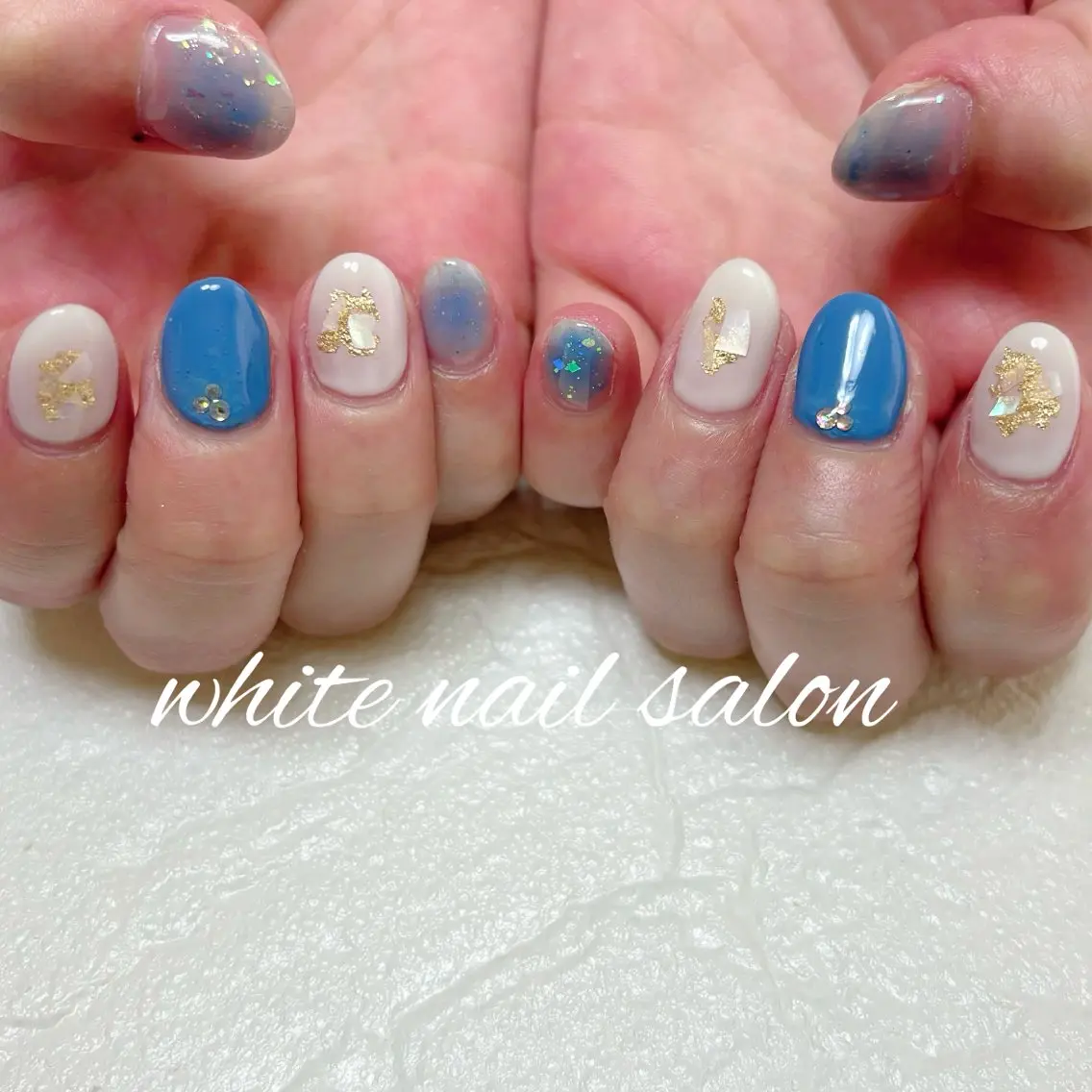 ネイル ホワイト ハンドネイル white nail salonのネイルデザイン