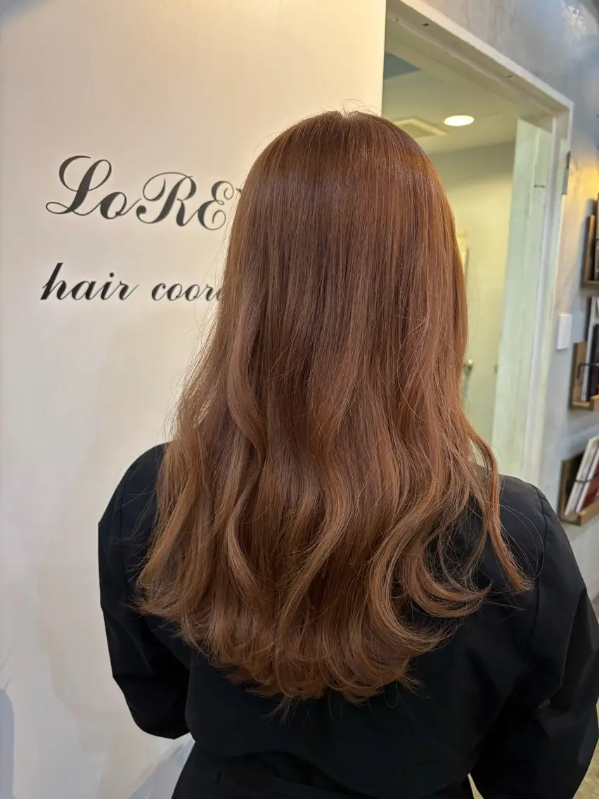 セミロング LoRE🎀塩崎莉子 縮毛矯正/ブリーチのヘアスタイル