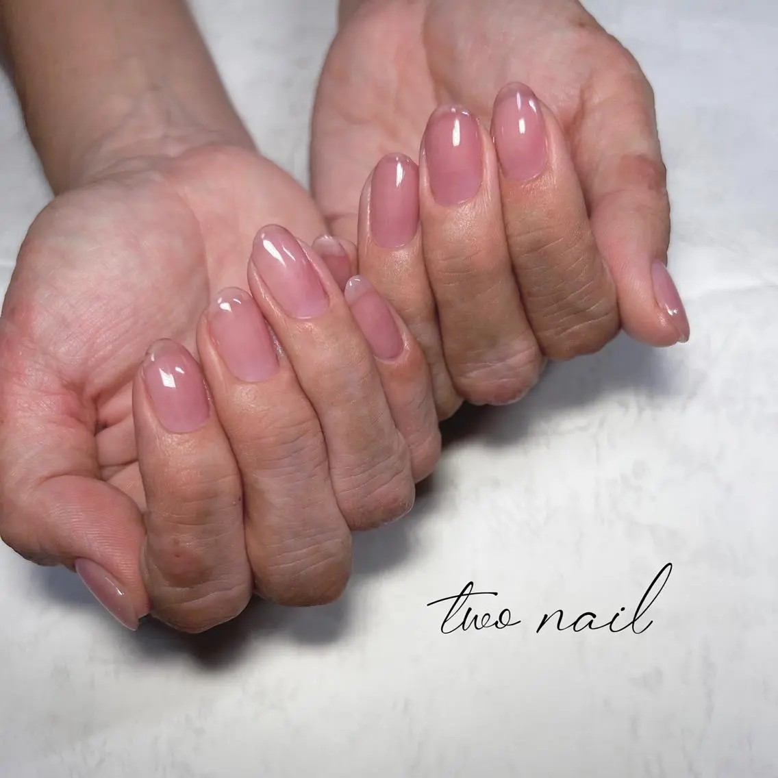 ネイル アートネイル フットネイル ハート ニュアンスネイル ホワイト ハンドネイル two nailのネイルデザイン