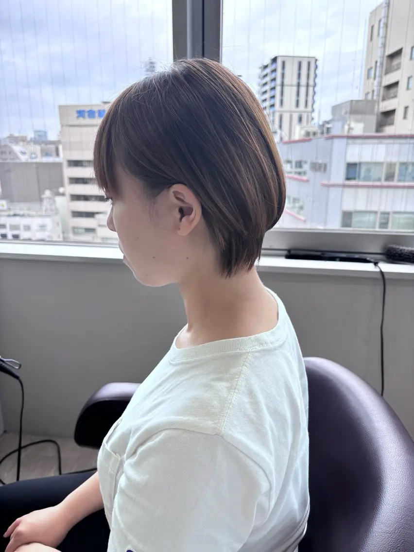 ショート ショートヘア 瀬戸 杏珠のヘアスタイル