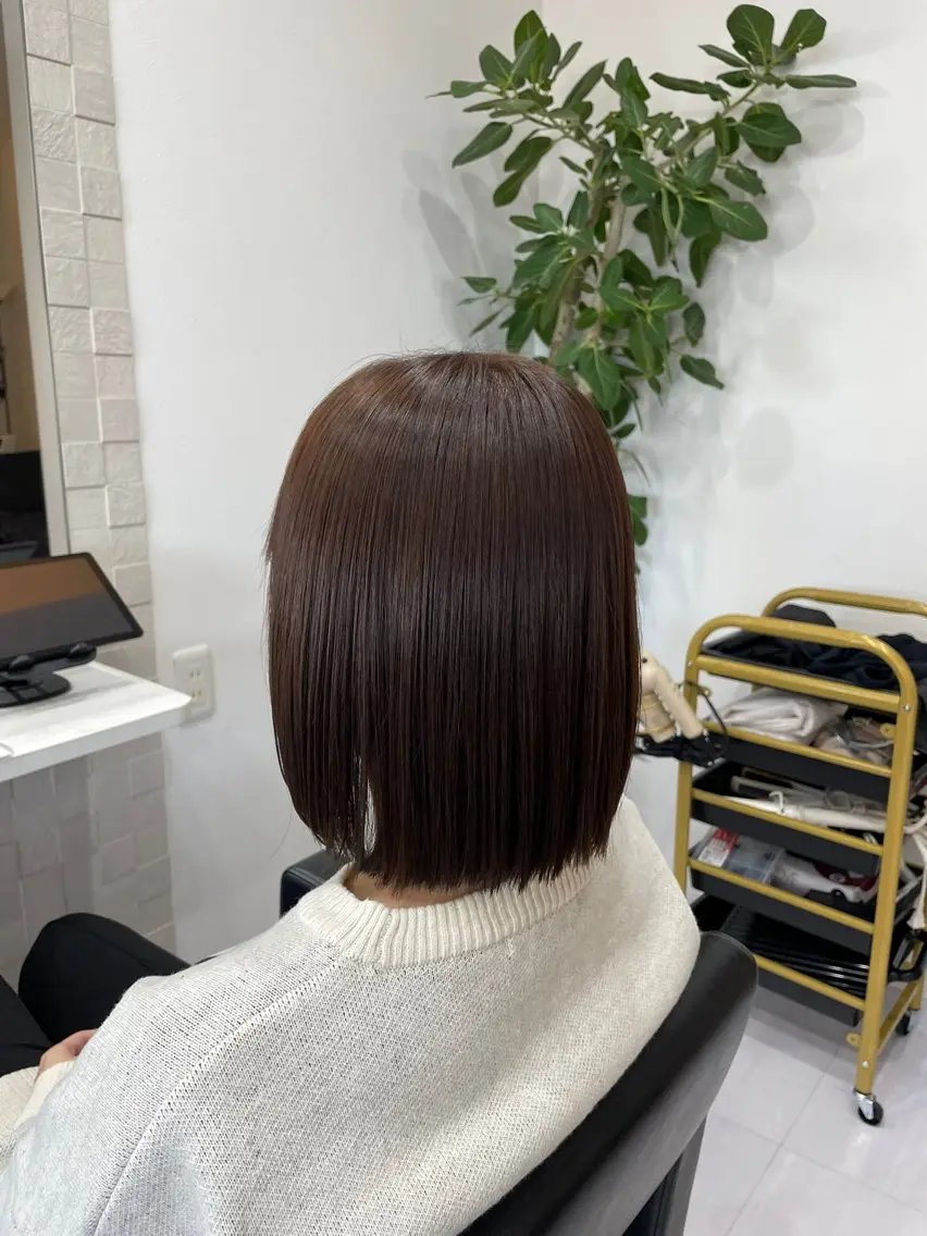 ショート カラー ブラウンカラー ナチュラルブラウン 🎀豊橋/豊川🎀 ハイトーンうらら🎀のヘアスタイル