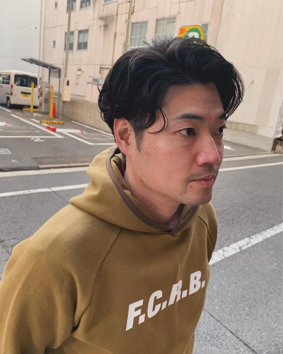 パーマ メンズ メンズパーマ カット パーマ 落合 優樹のヘアスタイル