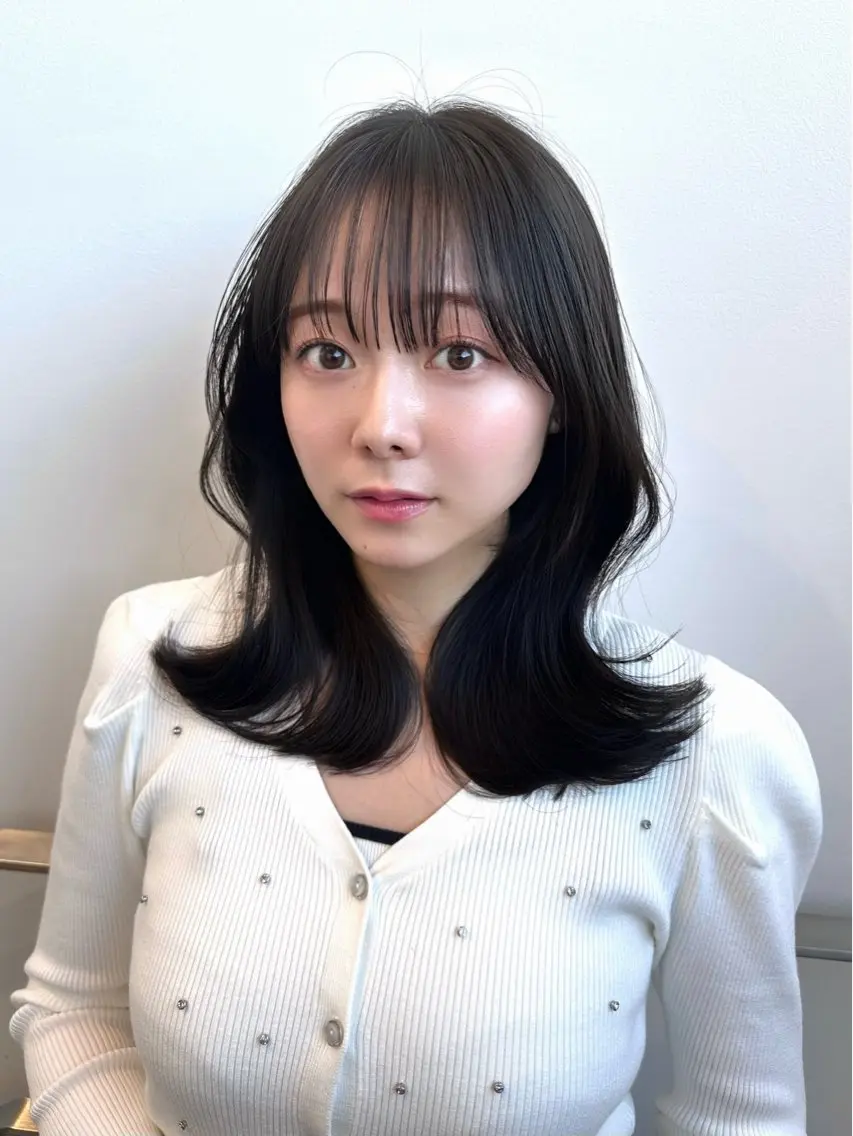 ナチュラルストレートパーマ + 超補修トリートメントの写真
