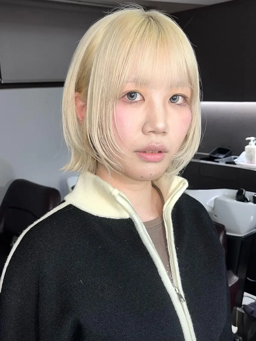 ショート ウルフ🦋顔まわり ❤︎ ͛MEIのヘアスタイル