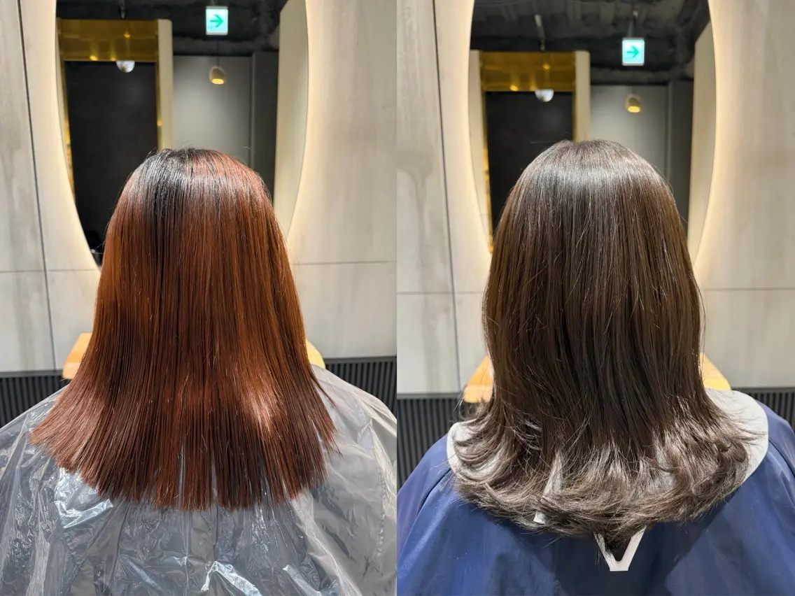 カラー ブラウンカラー オリーブブラウン ヘアカラー 加賀美 幸乃のヘアスタイル