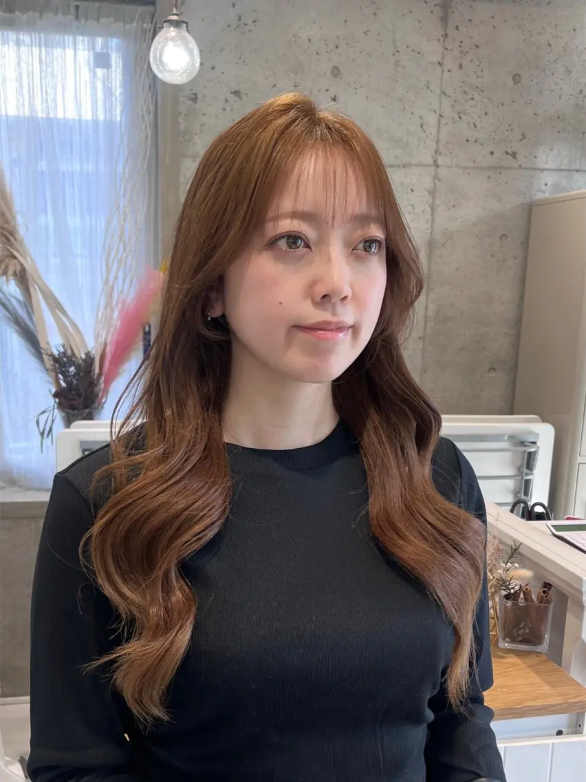 ロング カット ヘアカラー トリートメント 🫧伊東　美優🫧 レイヤーカット⭐︎のヘアスタイル