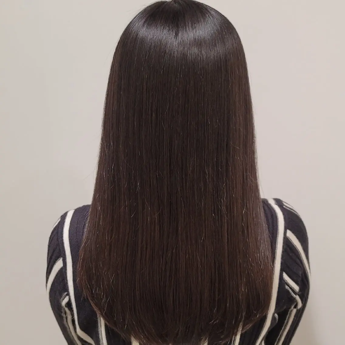 セミロング カットモデル/ セット/宮里心香のヘアスタイル