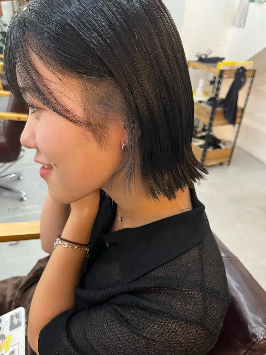 ショート カラー インナーカラー Shibata Mizukiのヘアスタイル