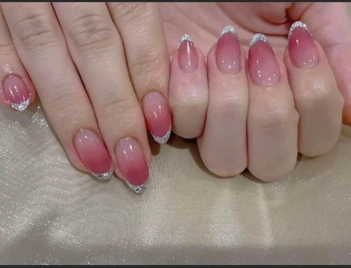 ネイル フレンチネイル ジェルネイル 韓国ネイル マグネットネイル マグネットフレンチ akina nailsのネイルデザイン