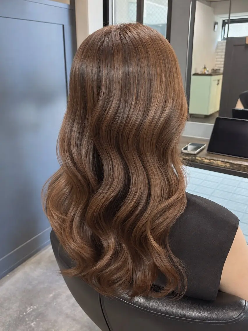 セミロング カラー ヘアアレンジ ヘアセット 透明感カラー /レイヤー🫧ユイカのヘアスタイル