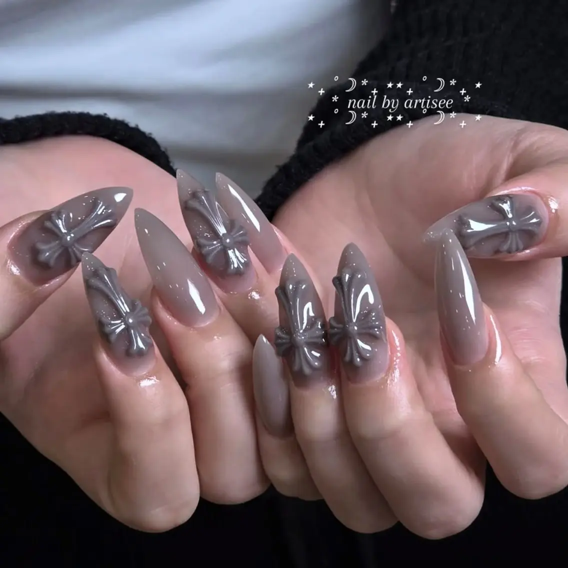 ネイル グラデーション ラメ(グリッター) マグネットネイル ミラーネイル ニュアンスネイル Lumi de nailsのネイルデザイン