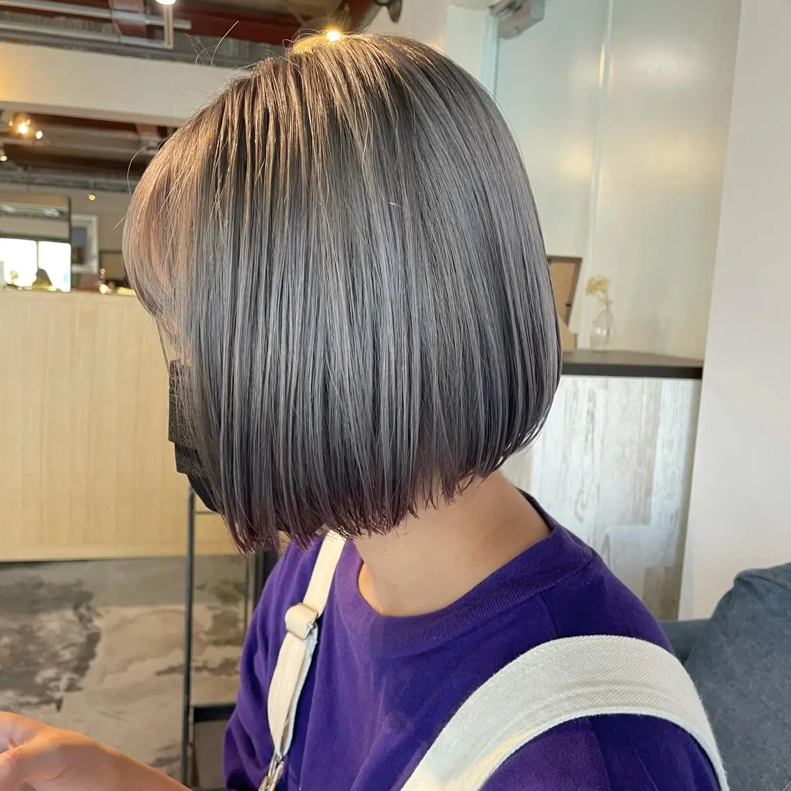 ミディアム カラー ヘアアレンジ マツエク・マツパ ブリーチ ケアブリーチ 透明感カラー/推しカ ラー☁️JURAのヘアスタイル