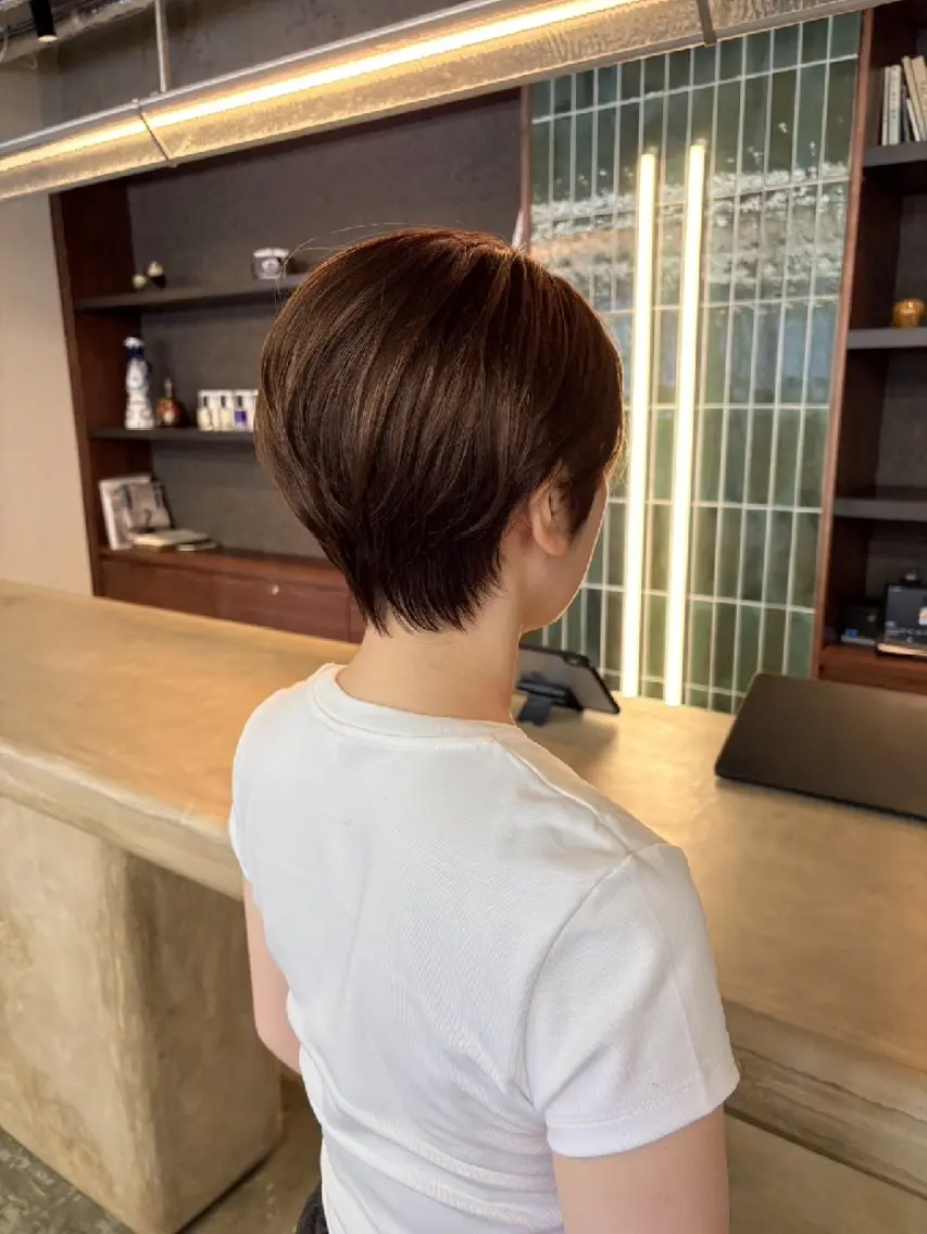 ショート ヘアカラー 田邊 耕陽のヘアスタイル