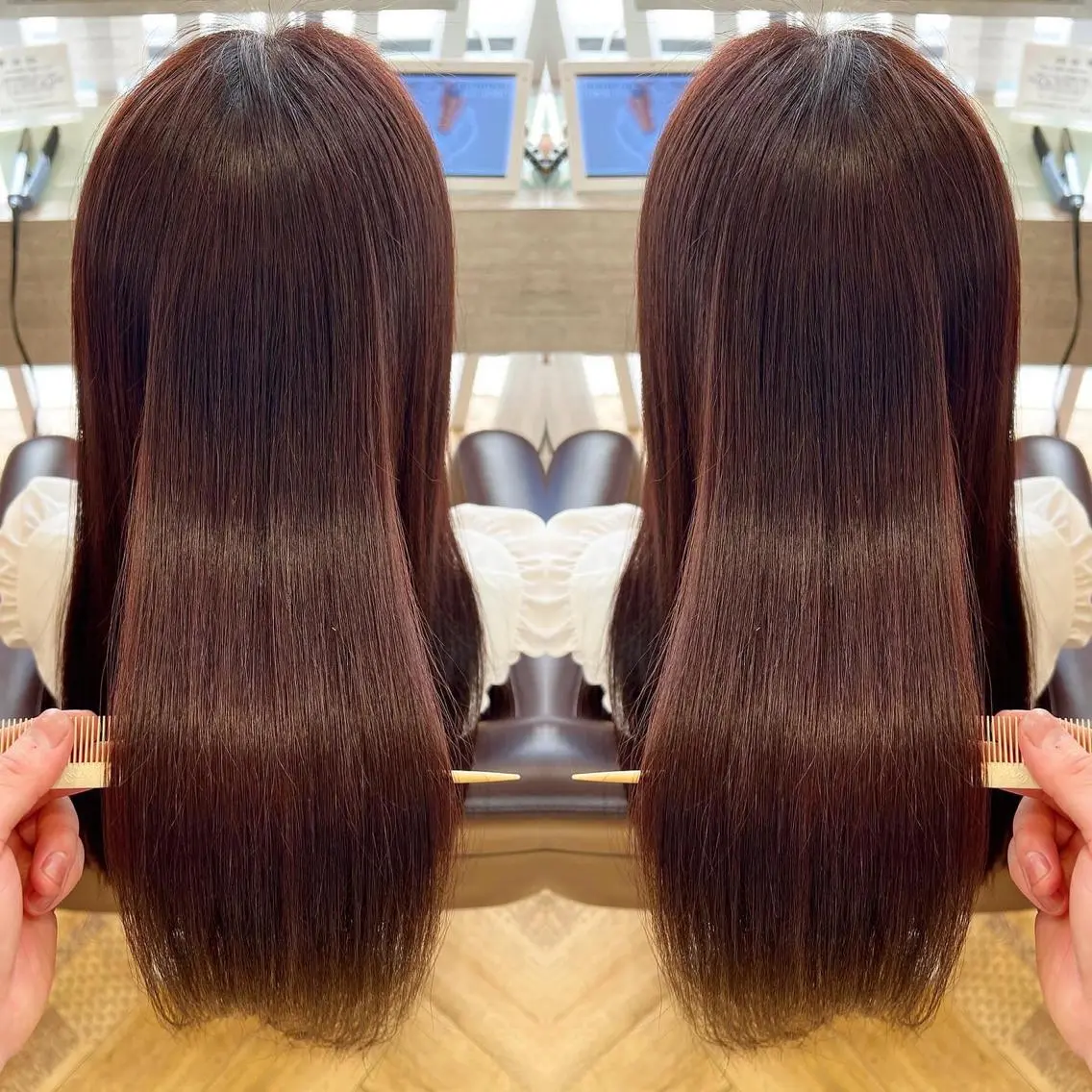 ロング カラー ピンクカラー 🫧髪質改善×艶髪 🫧根本泰成🫧のヘアスタイル