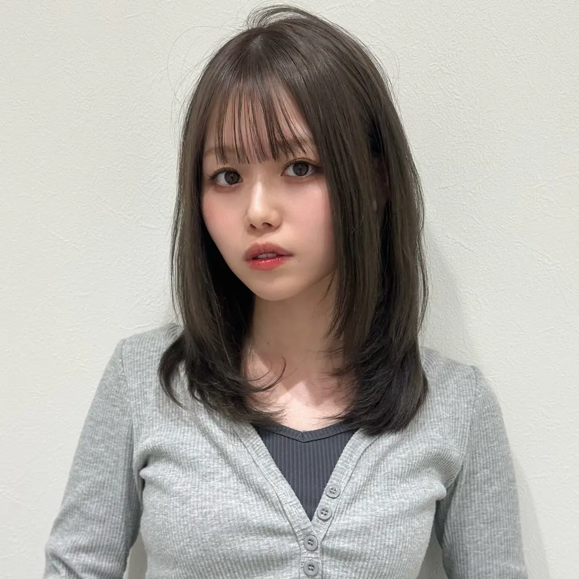 ミディアム 韓国𝐻𝑎𝑖𝑟 🇰🇷🖤ハラのヘアスタイル