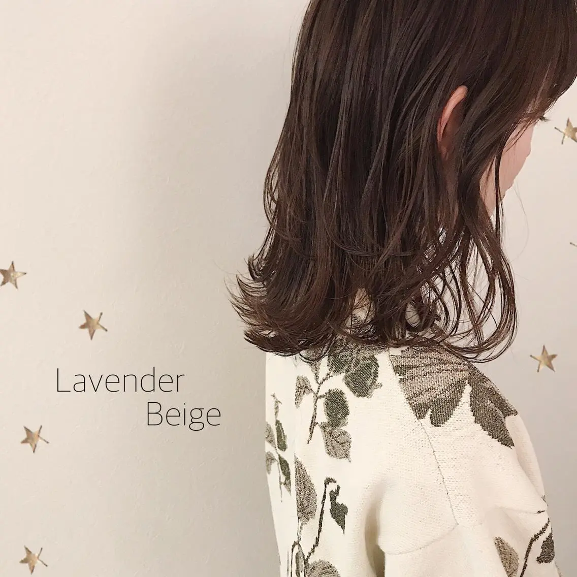 ミディアム カラー カット ヘアカラー 市川 千夏のヘアスタイル
