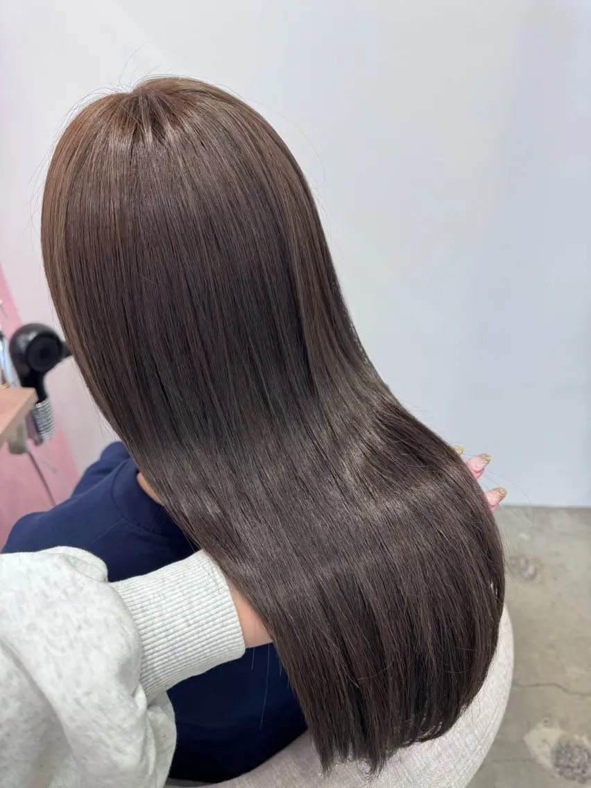 【ご新規様限定🦋】透明感カラー＋前髪カットの写真