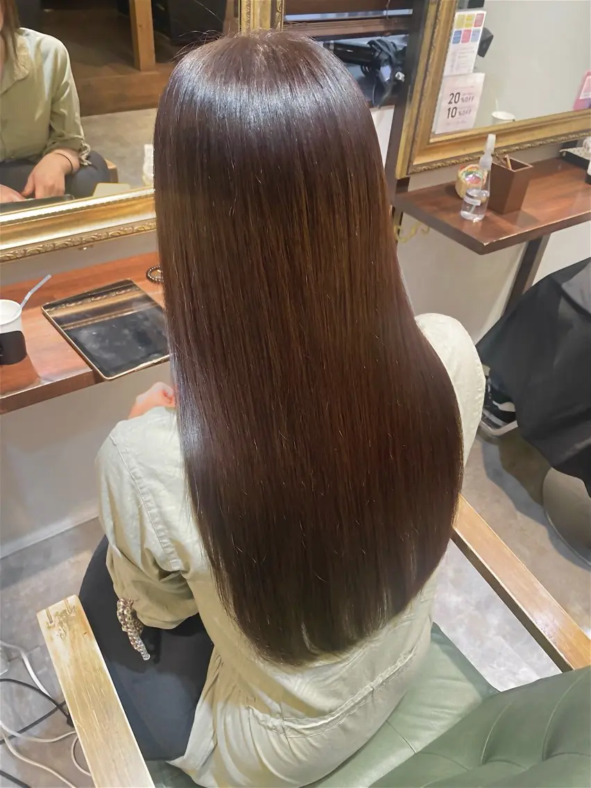 【最高峰の艶感を💫】カット➕りんご幹細胞トリートメント［酸熱トリートメント］の写真