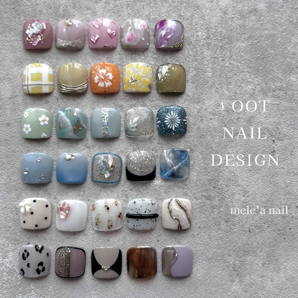 ネイル フットネイル Mika meléa nailのネイルデザイン