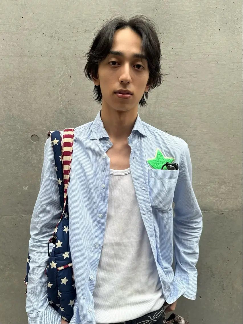 ミディアム メンズ 神田橋 翔太郎のヘアスタイル