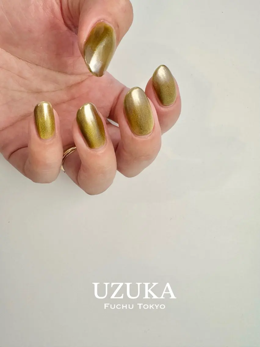 ネイル グラデーション マグネットネイル ミラーネイル 【 enn 】 Uzuka Yukaのネイルデザイン