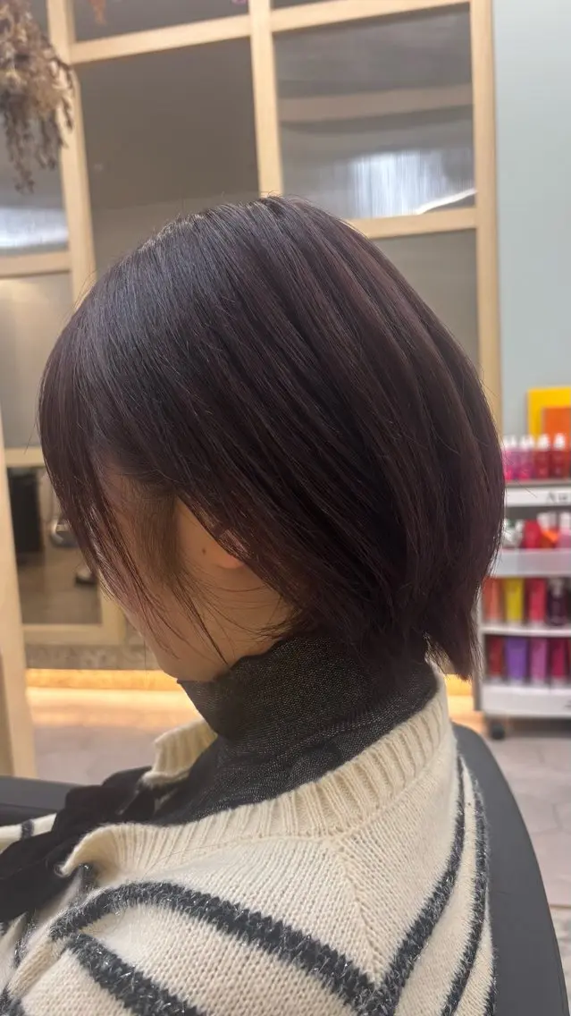 ショート カラー ラベンダーカラー ヘアカラー ROBE HAIR /愛里咲のヘアスタイル