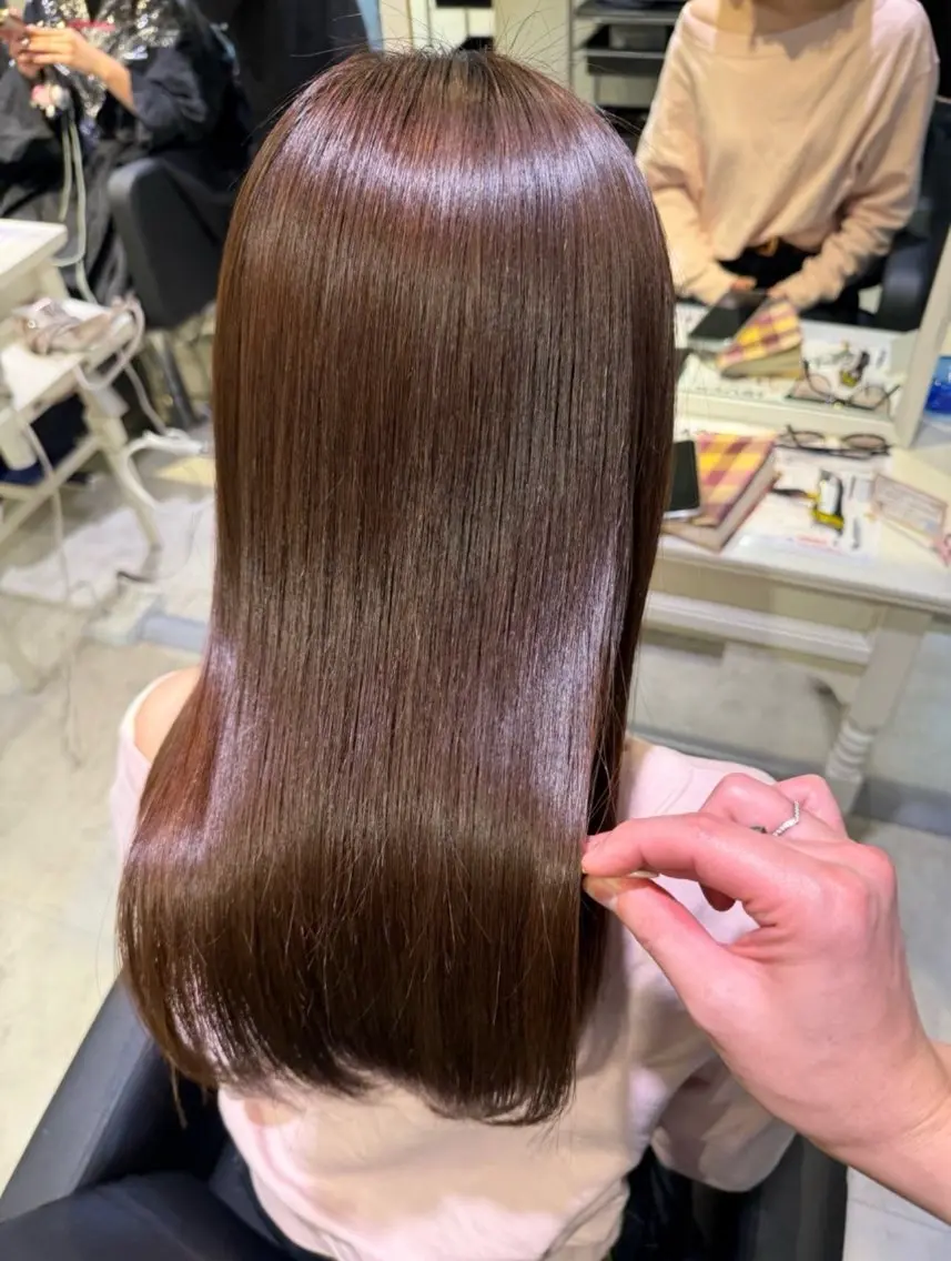 パーマ 縮毛矯正 トリートメント 💙透明感カラー/ 縮毛矯正/ゆうな💙のヘアスタイル