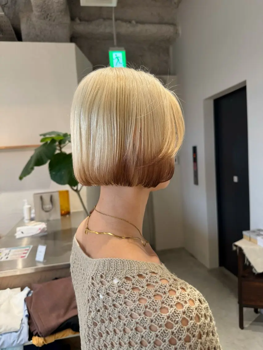 ショート ボブ カット 村田 茉優のヘアスタイル