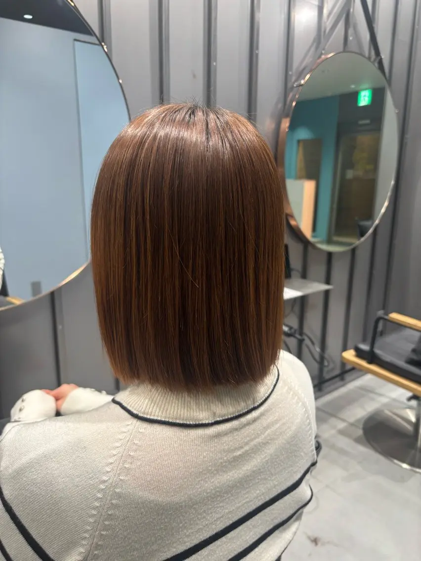 🌟【minimo限定】🌟ボブカット＋カラー＋3stepトリートメント🪐💫の写真