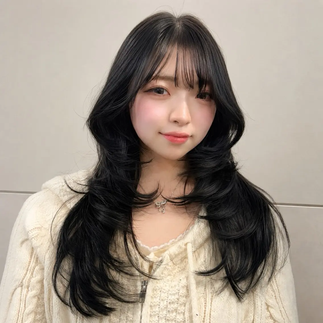 セミロング カラー ヘアアレンジ ヘアカラー トリートメント 🫧新宿 透明感 カラー/サスケ🫧のヘアスタイル