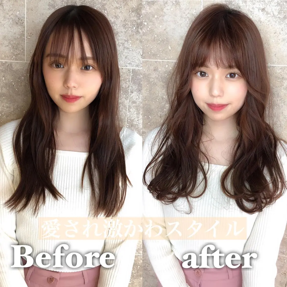 セミロング 朝3秒で前髪が決まる ✂️ヒロのヘアスタイル